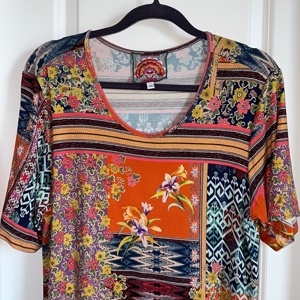 Johnny Was Allie Flower Swing Dress - Large